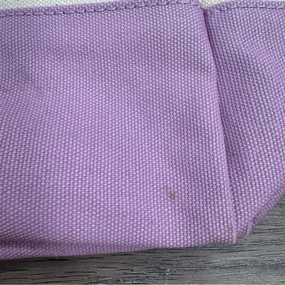 Life is Good Canvas Tote Bag Groovy Tye Dye Cream Purple Pool Travel Beach Boat - Picture 4 of 9